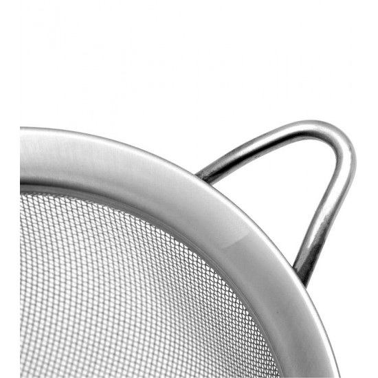 Peneira 12cm Diâmetro Por 27,5cm Comprimento Aço Coar Polvilhar